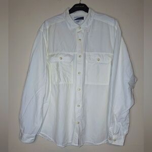 An Exofficio insectoshield long sleeve button-down in a men's size XL.